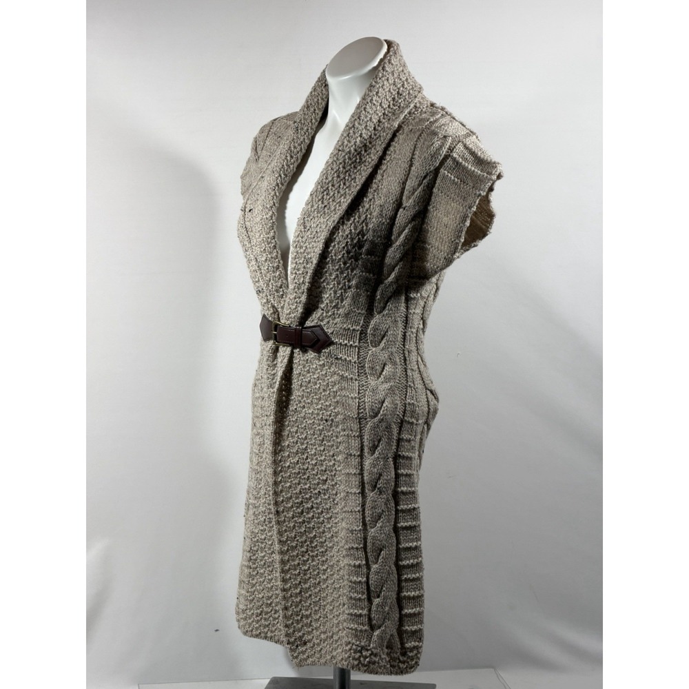 JM Cooper Vintage Cable Knit Wool Sweater Vest Women XS Multicolor Knit Top Casu - Picture 5 of 12
